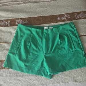 a new day High Waist Green Women's Shorts